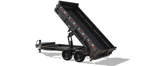 dump trailer ready for landscaping and construction hauling