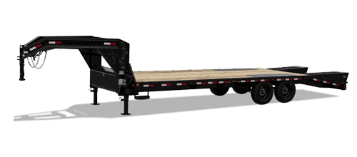 flatbed gooseneck trailer for heavy hauling